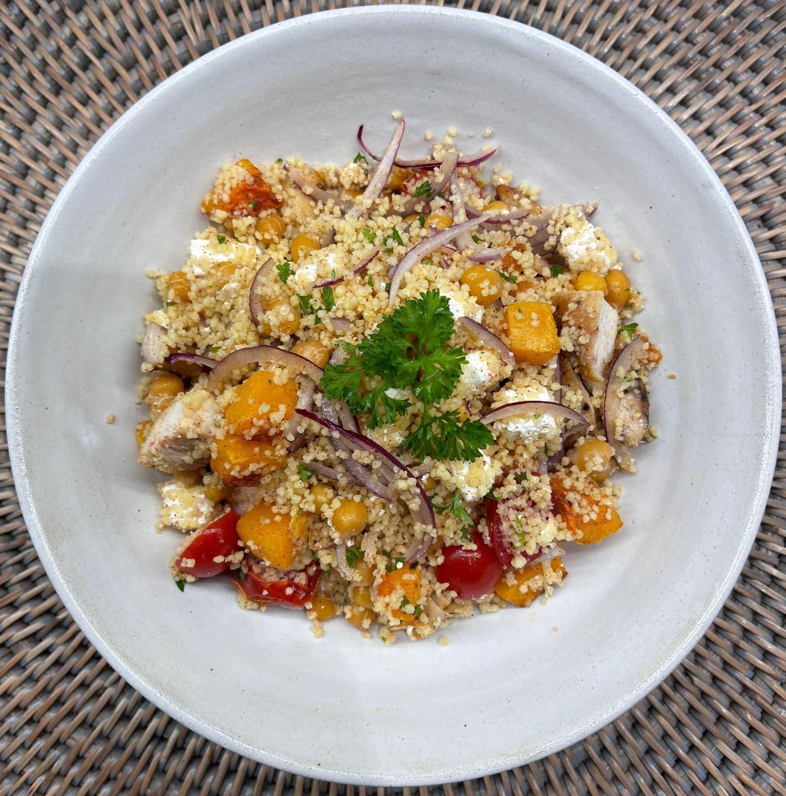 Fresh couscous salad
